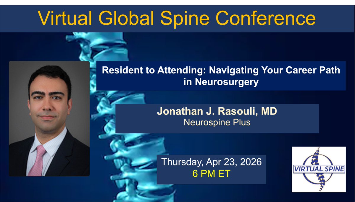 Virtual Global Spine Conference tweet media