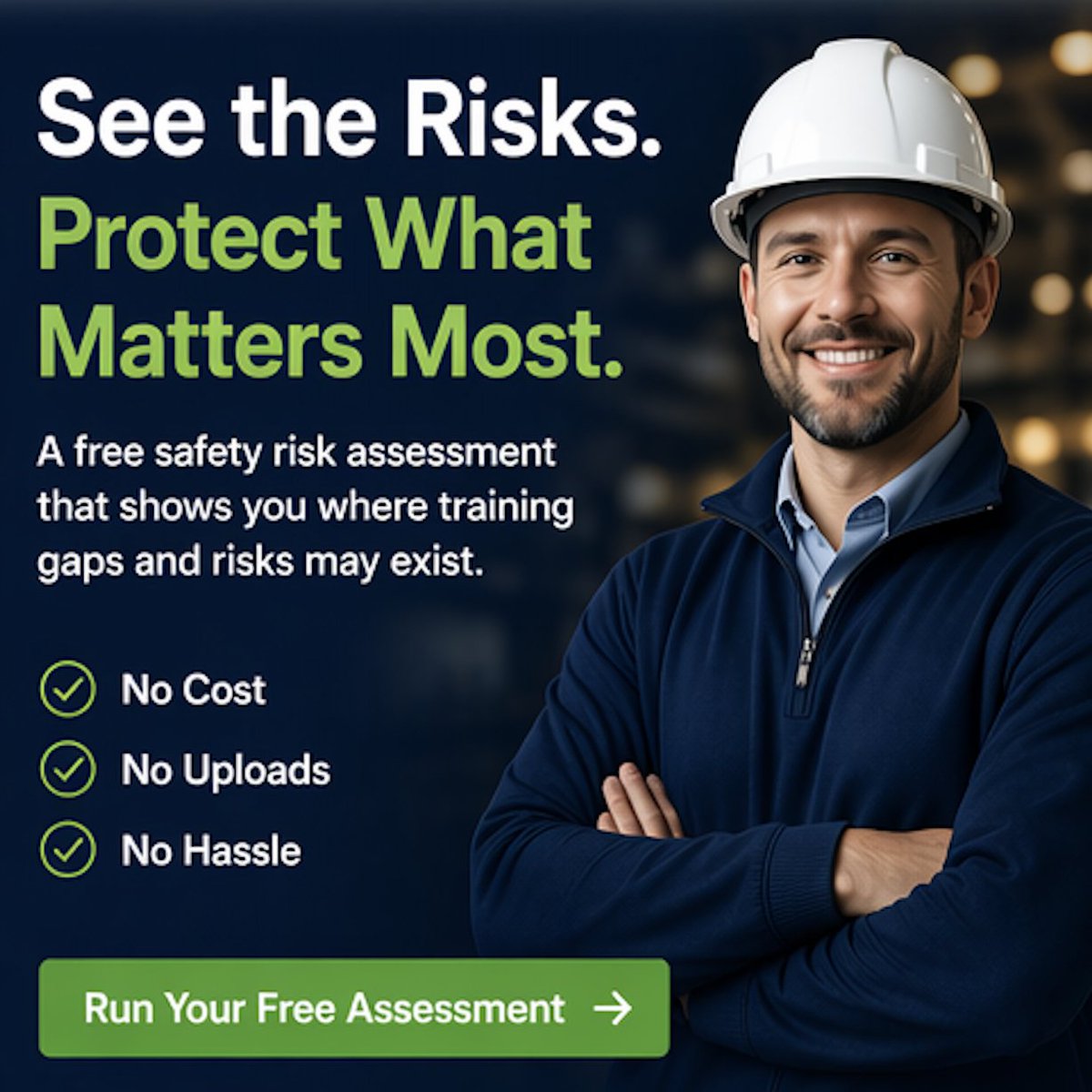 Most companies think they’re covered… until they actually check.

This takes a few minutes and shows you where training gaps and risks may exist.

No cost. No uploads. No hassle.

👉 Run your safety risk assessment - hubs.la/Q04cZW-g0