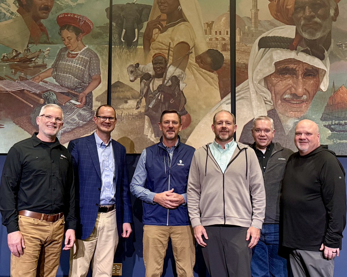 DrPaulChitwood's tweet photo. Great visit with state execs: @MikeyMewborn-Montana, @jwfowler128-@mobaptists, Ed Emmerling-Michigan, @FoshieScott-@IllinoisBaptist, @markdance-@arkbaptists. Thankful for sermon from @jwfowler128 &amp; generous gift from @mobaptists to fund @IMB_SBC missionary housing renovations https://t.co/8mpQ8WSNNV