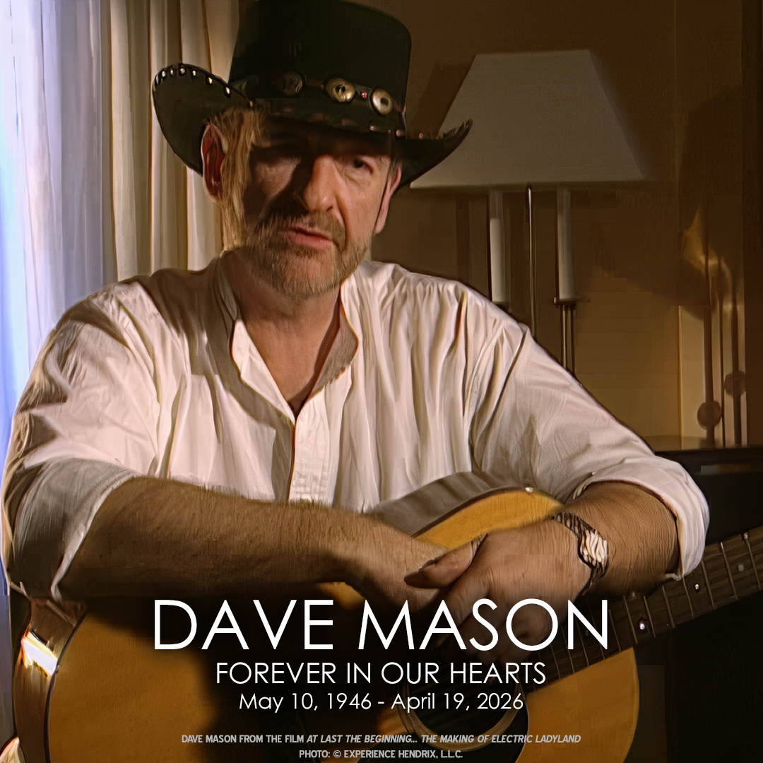 Experience Hendrix and the family of Jimi Hendrix are saddened to learn of the passing of Dave Mason (@DaveMasonBand). As a singer, songwriter, and guitarist Dave Mason was a founding member of the hit group Traffic alongside Steve Winwood, Chris Wood and Jim Capaldi. As a member