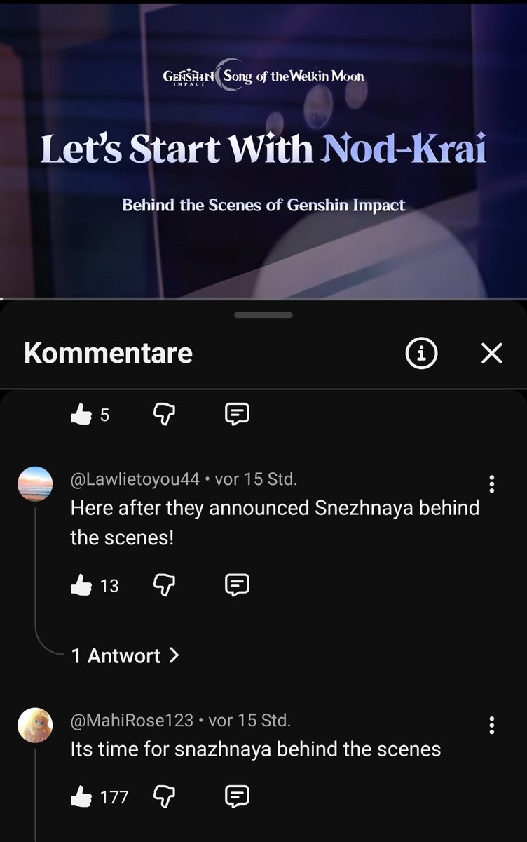 I love how we all collectively decided to rewatch the NodKrai Announcement Stream now that we're getting Snezhnaya soon 😭