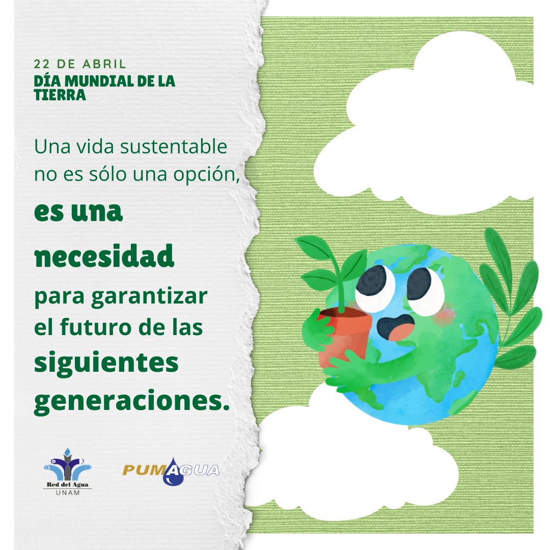 PUMAGUA's tweet image. Hoy celebramos el #DíaMundialdelaTierra con algunas #Recomendaciones que puedes convertir en hábitos amigables con el #MedioAmbiente y así acercarnos a un #FuturoSostenible. 💧💧

¿Agregarías alguna otra acción?💧😱
¡Compártenos en los comentarios!

@Agua_UNAM