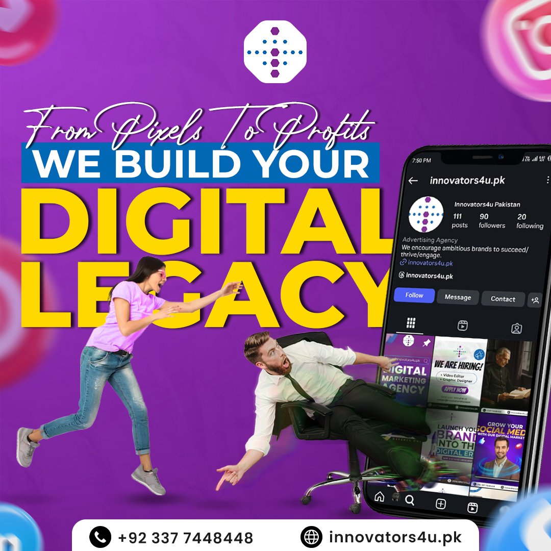 InnovatorsForU's tweet photo. From pixels to profit, every click counts. 💻💡

At innovators4u, we build digital experiences that grow your business and leave a lasting legacy. 🚀

💬 Let’s start your growth journey - message us now!
📞 0337 7448448
🌐 https://t.co/I7xq7dNI4b

#Innovators4u #DigitalMarketing https://t.co/5JfMT2x1ol