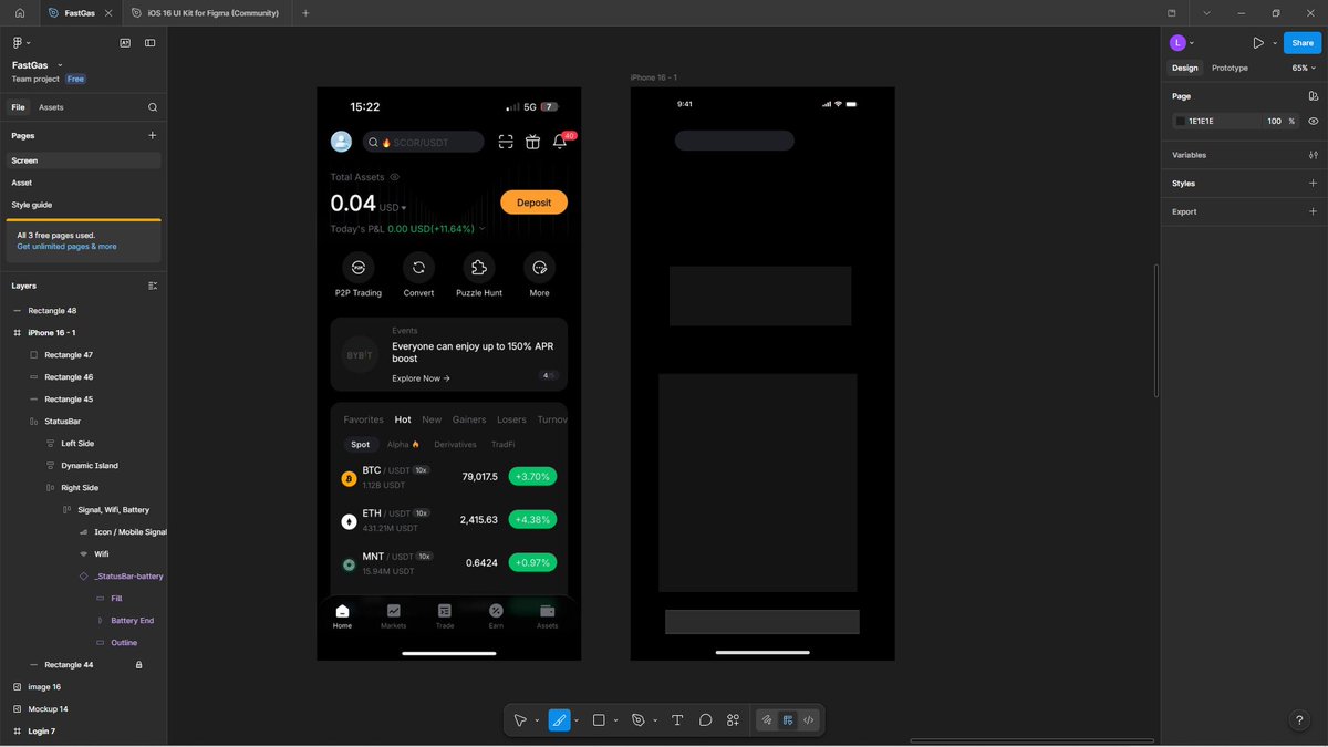 lxythegreat's tweet photo. Reimagining a familiar experience 👀
Took the Bybit homepage and pushed it further cleaner, smoother, more intuitive.

#UIUX #ProductDesign #UXDesign #UIDesign #Fintech #CryptoUI #DesignInPublic #Figma #UXCaseStudy #MobileDesign https://t.co/9hfUhUmes3