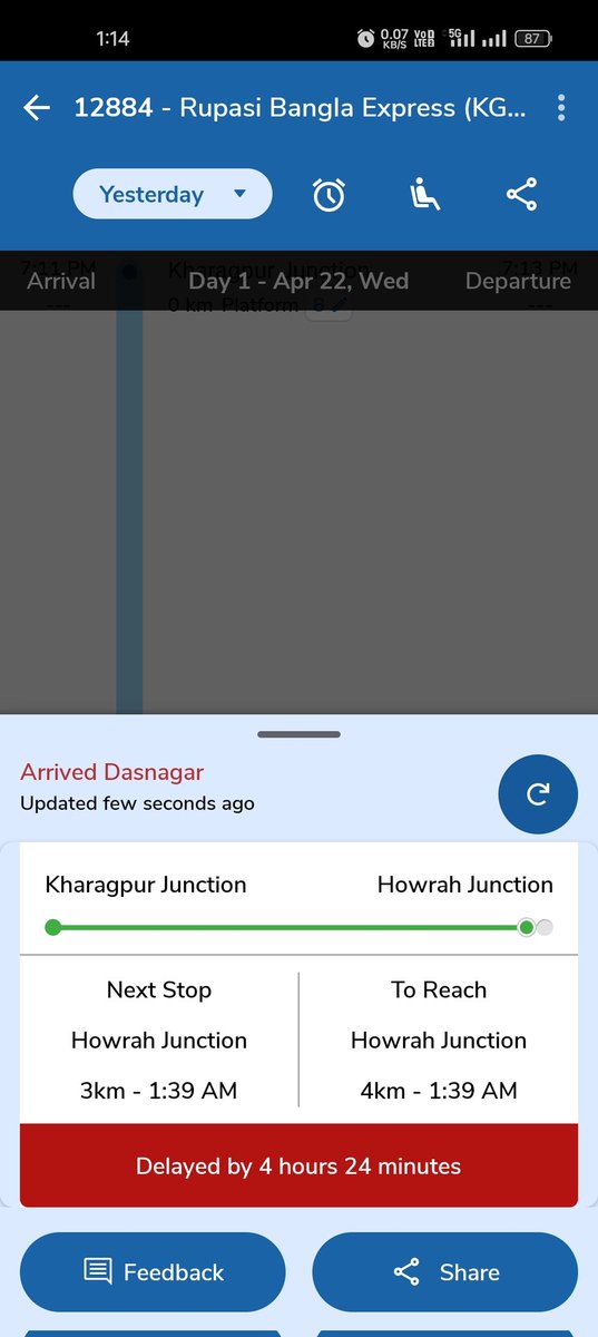 anils6303's tweet photo. Travelling in the train no. 12884, is the worst decision I have ever made, @narendramodi @AshwiniVaishnaw @RailMinIndia  कुछ करो इस train का या बंद कर दो इसको, फंस गया हुँ इस train पर, इसको रोक के रखा है खोलने का नाम नहीं ले रहा है. Family के साथ कैसे ये torcher झेल रहा हुँ. https://t.co/35D2Ji3cHg