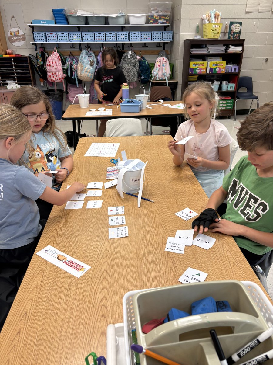 rmfisher76's tweet image. Today, we collaborated to tackle equations and see if the sum reaches the next 10! Plus, will there be any leftovers? It’s not just about the answer; it’s about learning together!💪🏼➕🟰 @MVESGainesville 
#Teamwork #MathMagic #CollaborativeLearning
