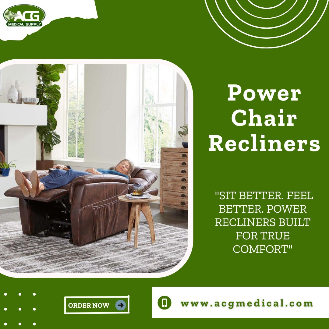 ACGMedicalsupp's tweet image. Getting up from a chair shouldn't feel like a workout.
Our Power Chair Recliners make standing effortless, designed for comfort, built for independence.
🔗acgmedical.com

#PowerRecliner #SeniorCare #MobilityAid #ACGMedical