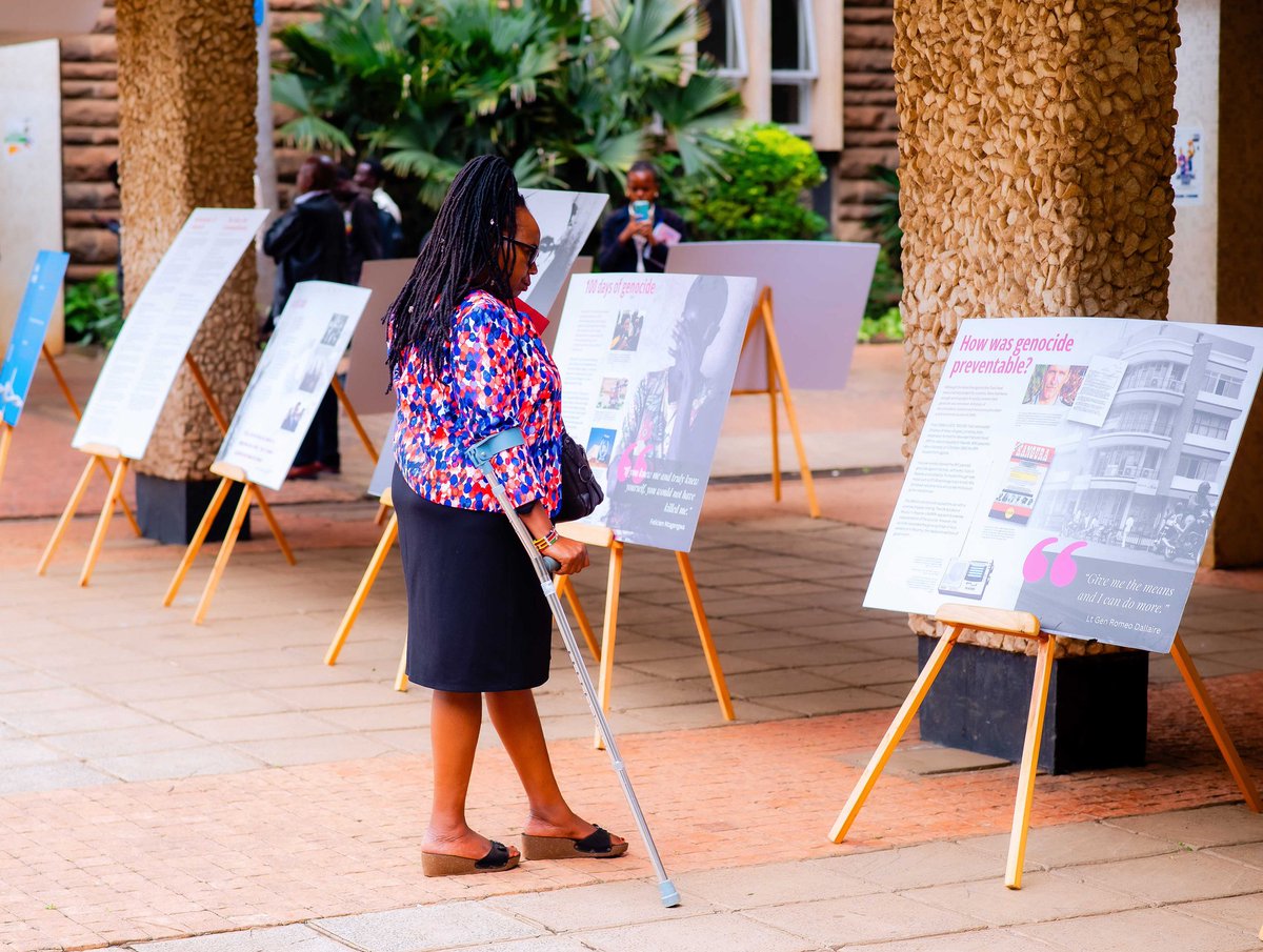 RwandaInKenya's tweet photo. Today, the High Commission of Rwanda to Kenya in collaboration with the @PLO_Foundation, the Pan African Institute, @lukenyaunidig, and the @uonbi hosted a symposium on genocide prevention at The University of Nairobi.

The symposium brought together more than 400 participants, including members of the diplomatic corps and representatives of international organizations, members of the academia, researchers, students from various universities, and members of the Rwandan community.

It featured a panel discussion that underscored the importance of historical memory, justice, and global solidarity in the prevention of genocide and other atrocities.
 
In his remarks, High Commissioner @ErnestRwamucyo said that genocide denial and revisionism are not merely distortions of historical truth, but dangerous tools that can enable future violence.

He added that when facts are manipulated or erased, when perpetrators are shielded and victims are forgotten, the foundations are laid for repetition.
#Kwibuka32