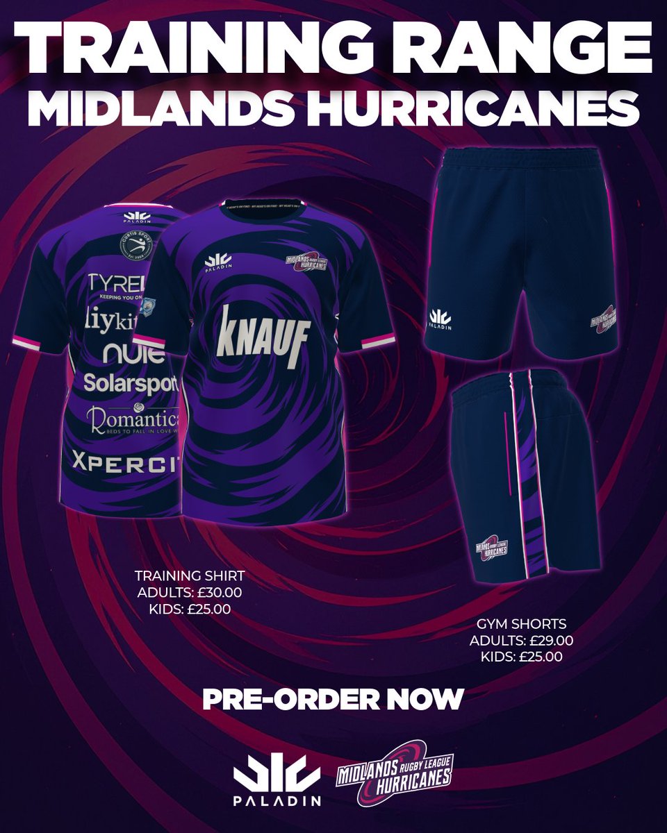 HurricanesRLFC's tweet photo. 🛒 Our friends at @PaladinSprts have opened another window for fans to buy:

🌀 our home/away jerseys;
🌞 our new summer range;
🎽 our training range; and/or
🥶 our off-field range

🗓️ The shop will remain open until midday on Wednesday 6 May.

🔗 Buy now: https://t.co/q5kzJxmaRD https://t.co/ySAKA2p8Hu