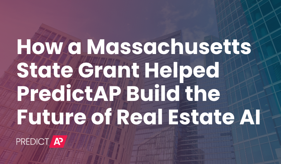 PredictAp's tweet photo. Before generative AI took over headlines, the #FutureofRealEstate AI was already in motion.

In April 2021, PredictAP became one of 18 companies to join the Massachusetts #AIJumpstartProgram, pairing companies with world-class AI expertise. Read more: https://t.co/s0Yd7beBvr https://t.co/4u24cF4mrW