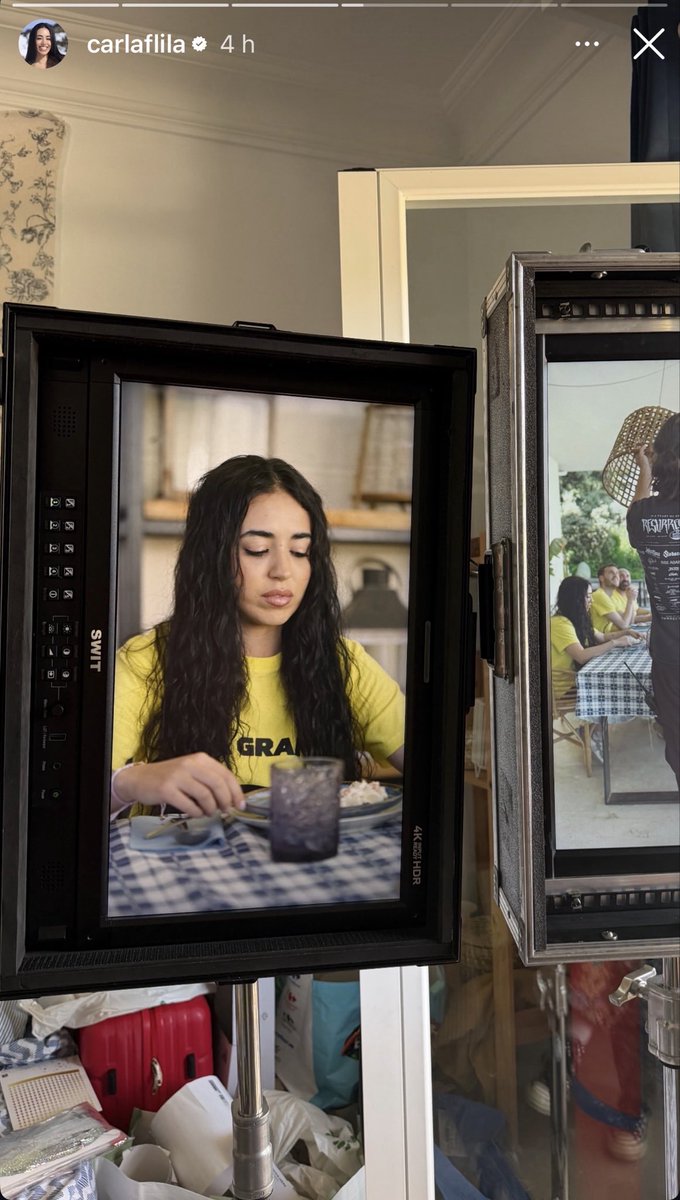 Carla encadena los rodajes y gestiona sus proyectos @lesdones 💖👏👏👏 Bravo <a href="/CARLAFLILA/">CARLA FLILA</a> eres realmente una fuente de inspiración instagram.com/stories/carlaf…