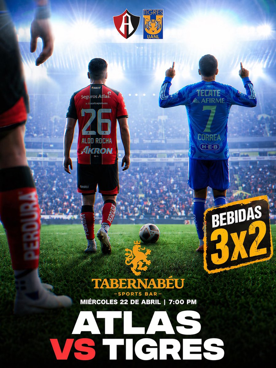 Hoy es clave para el pase a la liguilla, los esperamos con el mejor ambiente para disfrutar de los deportes. #Atlas vs #Tigres 7:00 pm, #EstoEsTigres