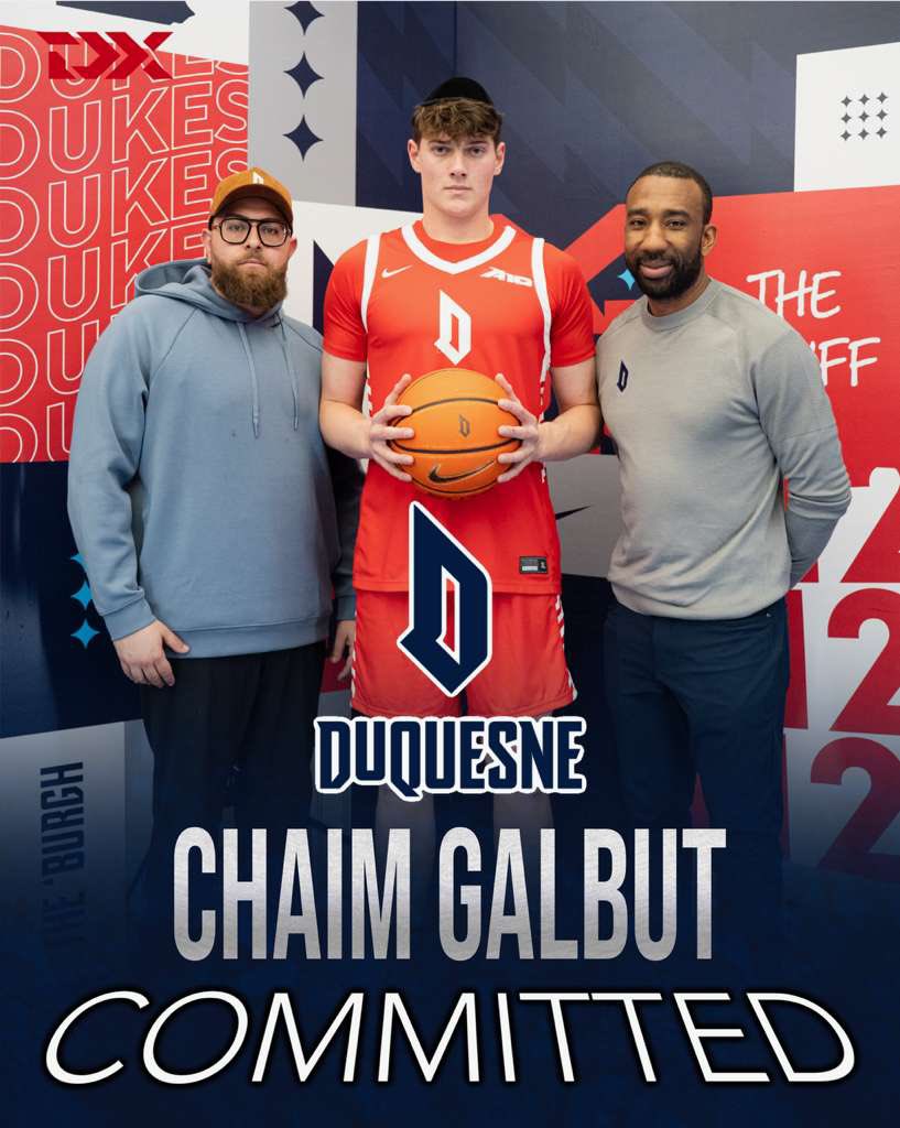BREAKING: Jewish star Chaim Galbut has committed to DUQESNE!🇮🇱

Via <a href="/DraftExpress/">Jonathan Givony</a>