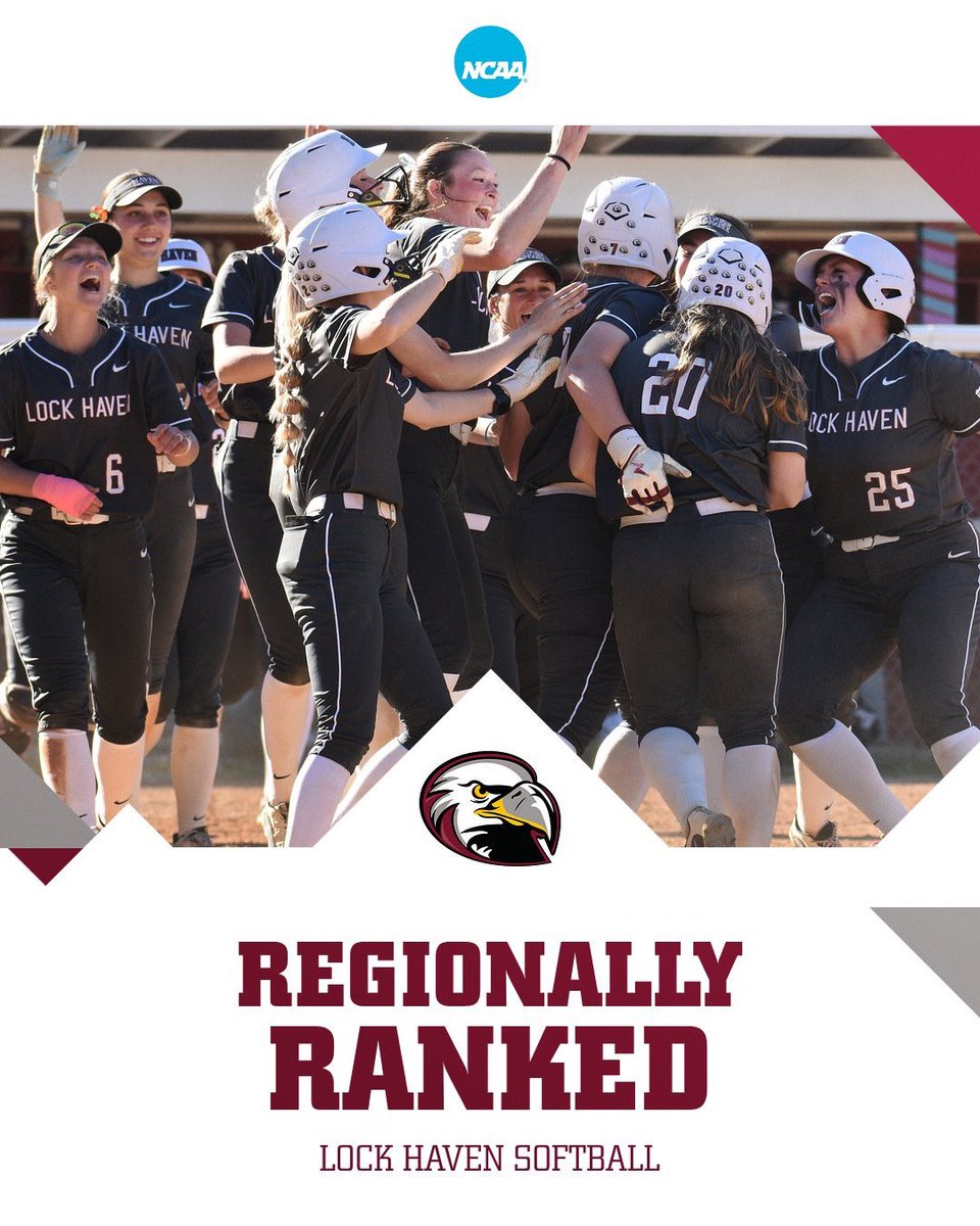 HavenAthletics's tweet photo. 🚨The first NCAA Atlantic Region Rankings are in and @LHUSoftball is featured in the top-10!

#NCAAsb 

Rankings are in alphabetical order ⬇️ https://t.co/BLEdbCb8o5