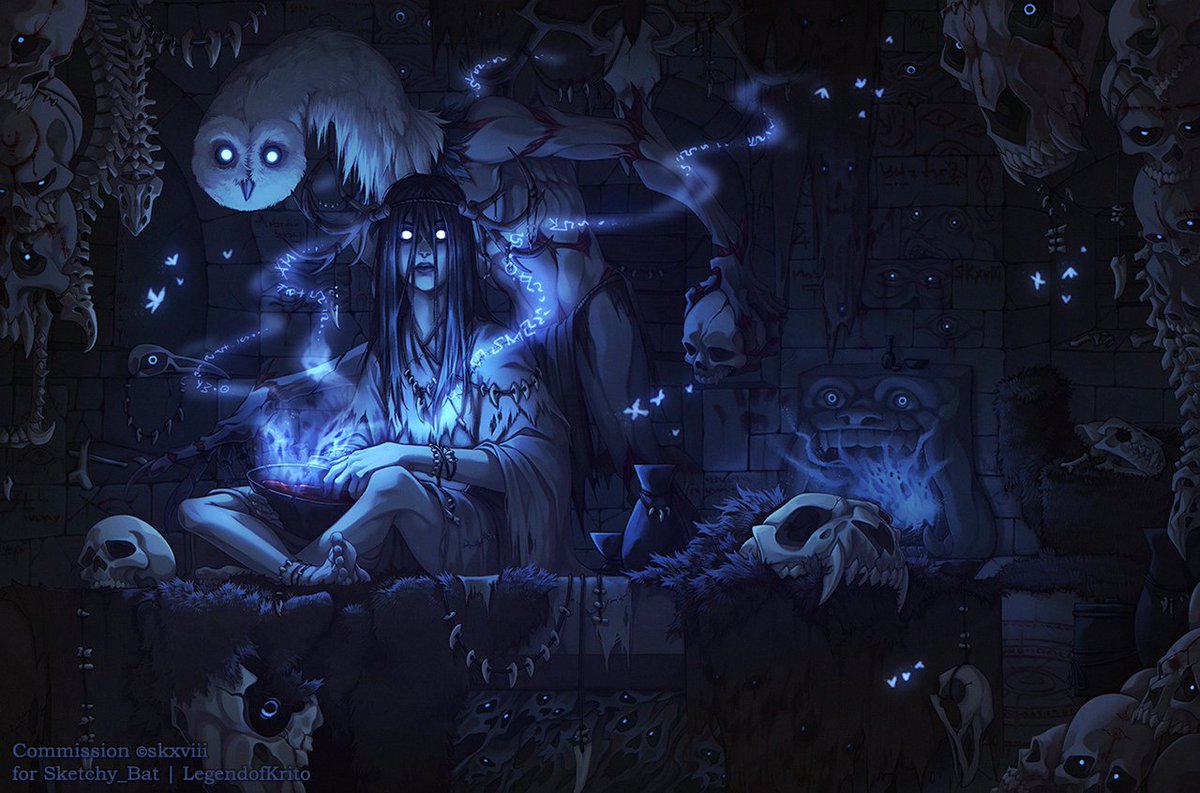 skxviii_art's tweet photo. Descendants of the Night🌑👁️ https://t.co/1CXNT1A78o