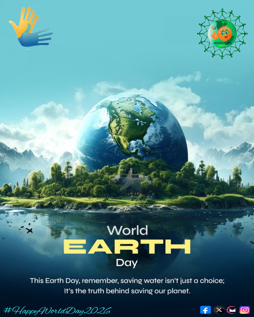 Prakashdeaf3's tweet photo. This Earth Day, let's take a small step
plant a tree, reduce waste, and choose sustainability. HAPPY WORLD DAY 2026 is Celebrated on 22nd April. #HappyWorldDay2026 #SCDC https://t.co/1nanjObFmG