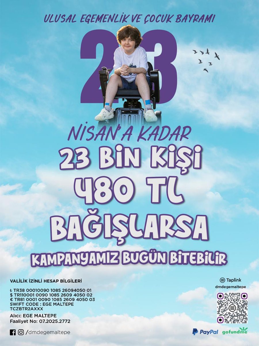 dmdegemaltepe's tweet photo. HADİ EL ELE EGE İÇİN HEPİMİZ EN AZ 3 ARKADAŞIMIZLA PAYLAŞALIM !!
Egeye bir bayram hediyesi verelim 🎁
VALİLİK İZİNLİ HESAP BİLGİLERİ
₺ TR38 00010090 1085 26094050 01
https://t.co/p8aZlrkV47 https://t.co/4lNrR8M34p