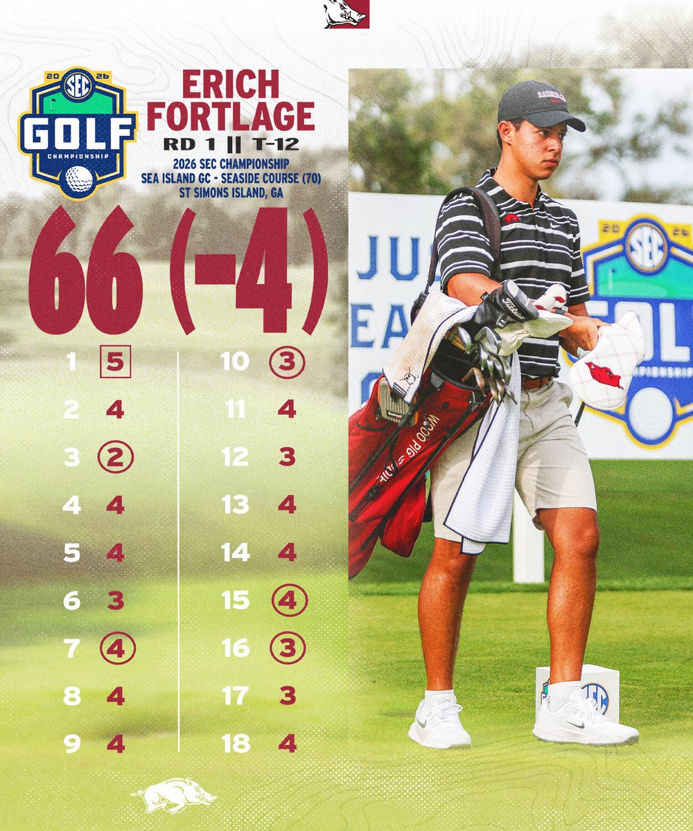 Arkansas Men's Golf 🐗 tweet media