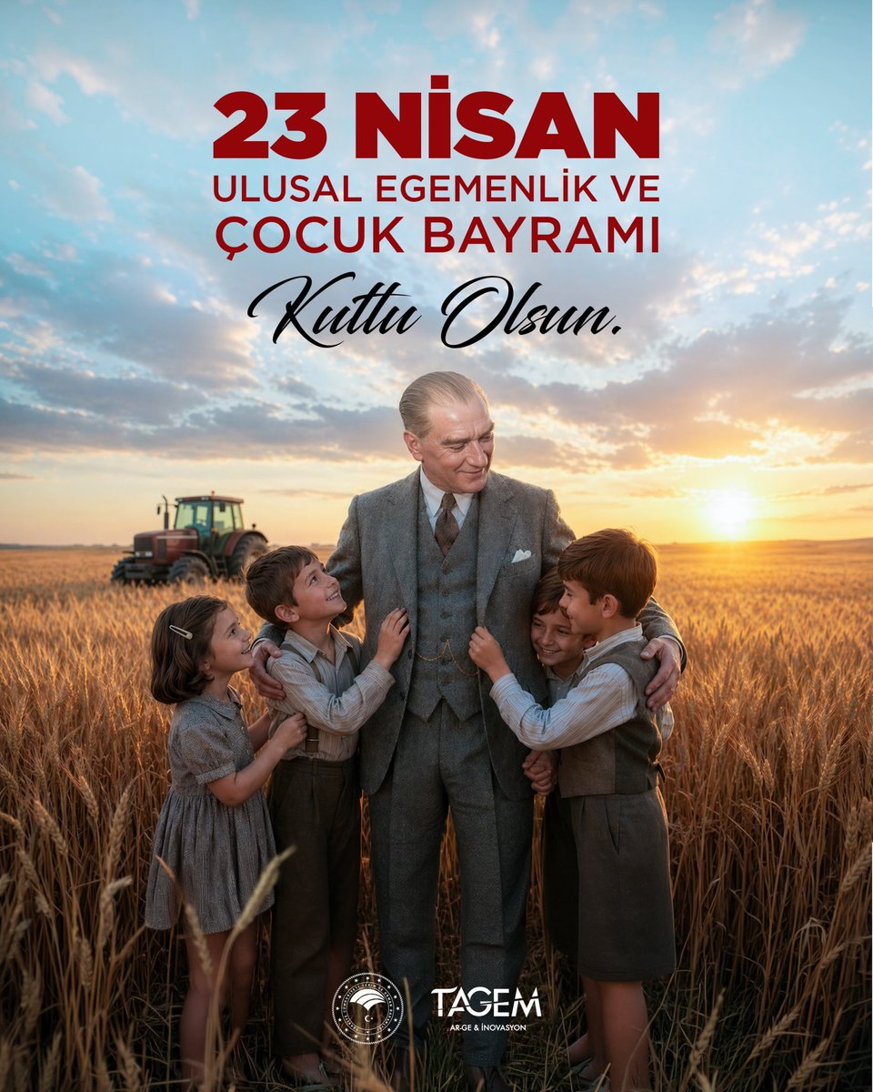 23 Nisan Ulusal Egemenlik ve Çocuk Bayramı 🇹🇷

Türkiye Büyük Millet Meclisi’nin açılışının yıl dönümünü ve geleceğimizin teminatı çocuklarımızın bayramını büyük bir gurur ve coşkuyla kutluyoruz.

TAGEM olarak; bilimle, emekle ve üretimle geleceğimizi güçlendirmeye, çocuklarımıza