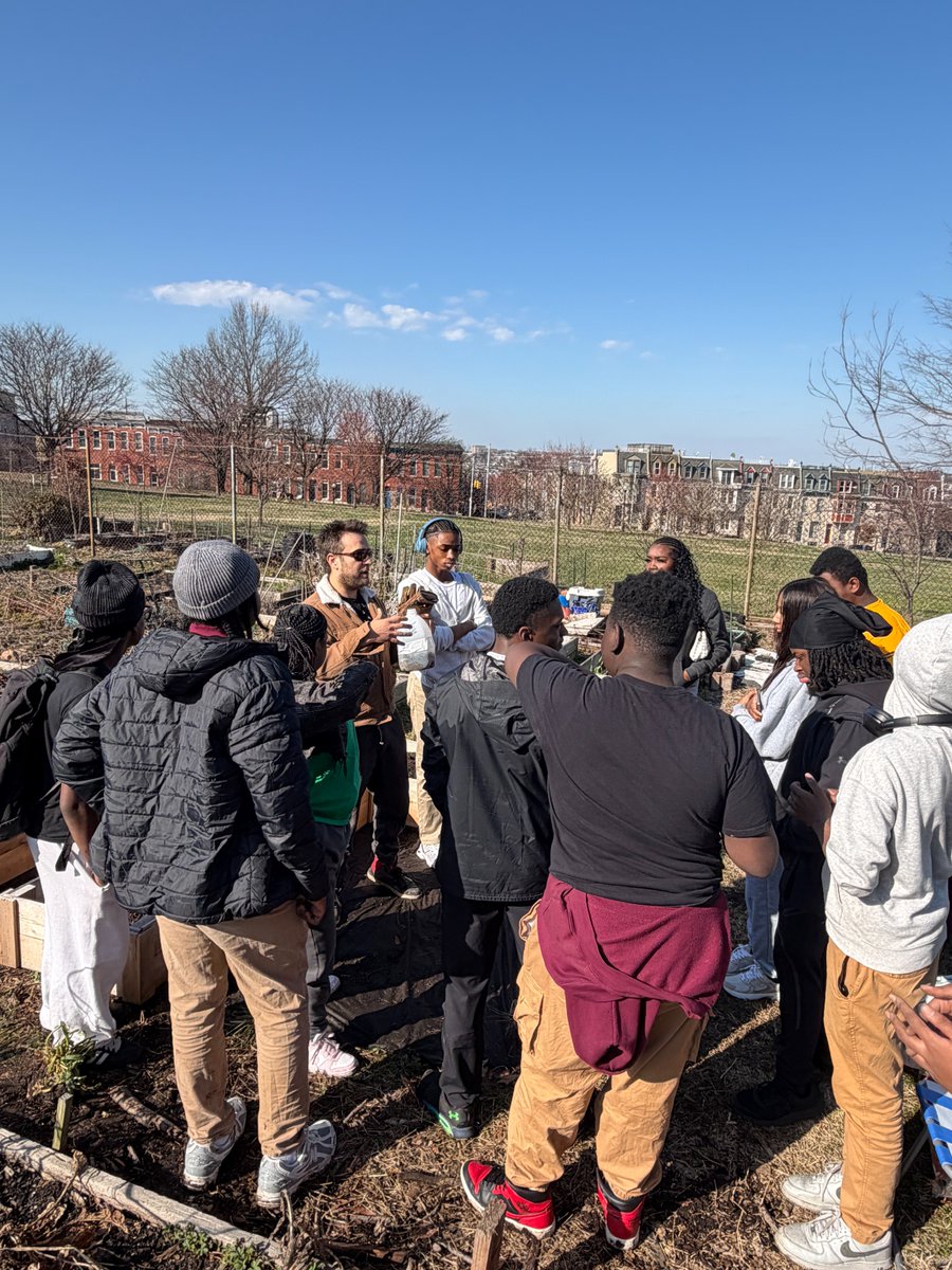 ThreadBaltimore's tweet photo. Happy Earth Day! Our Dunbar and Patterson communities have been hard at work in Patterson Park since spring began, planting trees and working in the garden. #EarthDay https://t.co/xDadnxcrtj