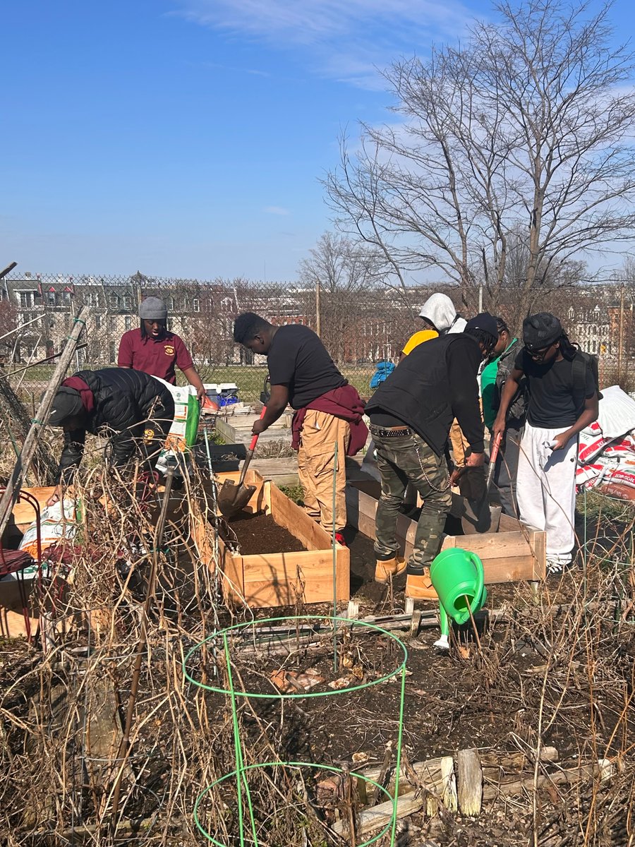 ThreadBaltimore's tweet photo. Happy Earth Day! Our Dunbar and Patterson communities have been hard at work in Patterson Park since spring began, planting trees and working in the garden. #EarthDay https://t.co/xDadnxcrtj