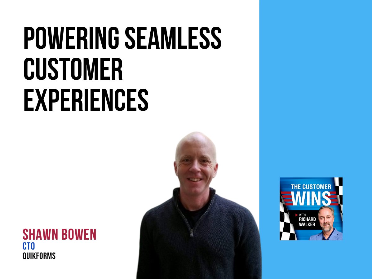 QuikForms's tweet photo. Great customer experiences start with systems that work.

On #TheCustomerWins, Rich Walker talks with Quik! CTO Shawn Bowen about reliability, APIs, and turning unexpected issues into better systems.

🎧 https://t.co/0K42egoRd6

#CustomerExperience #Fintech #AI https://t.co/jKwlidWYUO