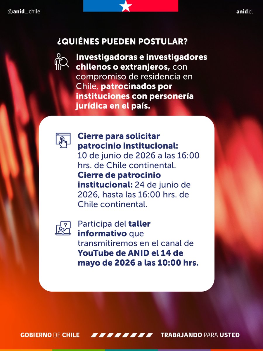 Agencia Nacional de Investigación y Desarrollo tweet media
