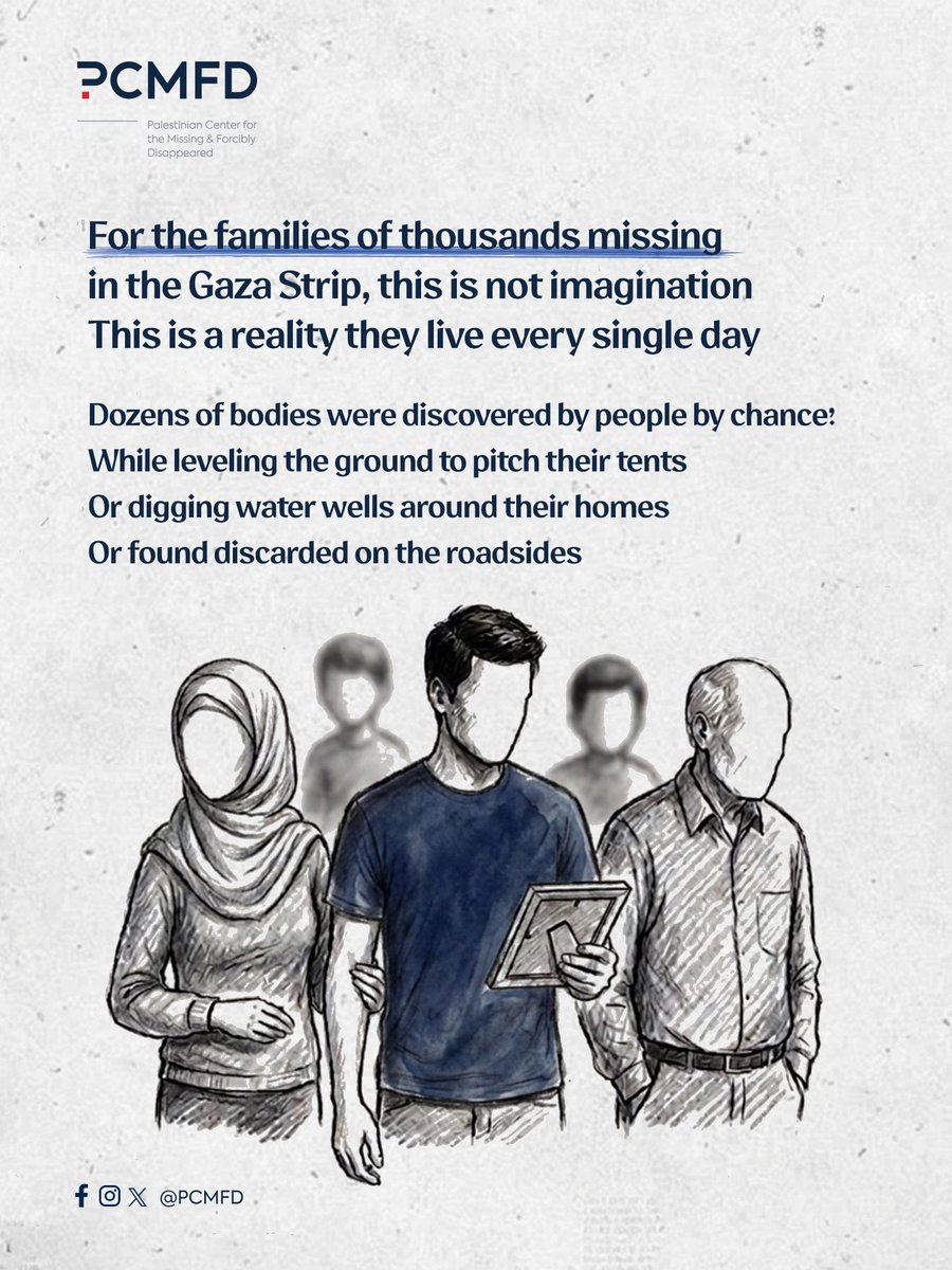 Palestinian Center for the Missing (PCMFD) tweet media