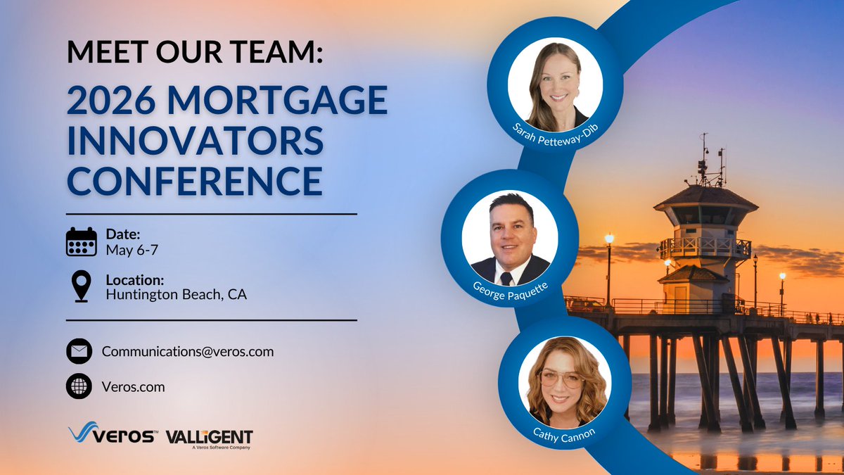 Valligent2003's tweet photo. The 2026 Mortgage Innovators Conference (May 6-7) in Huntington Beach, CA, is on the way, and our attendees are beyond excited about getting started. If you’re looking to explore modern valuation solutions, and how Valligent can assist, contact communications@veros.com. https://t.co/d94rHjYD7y