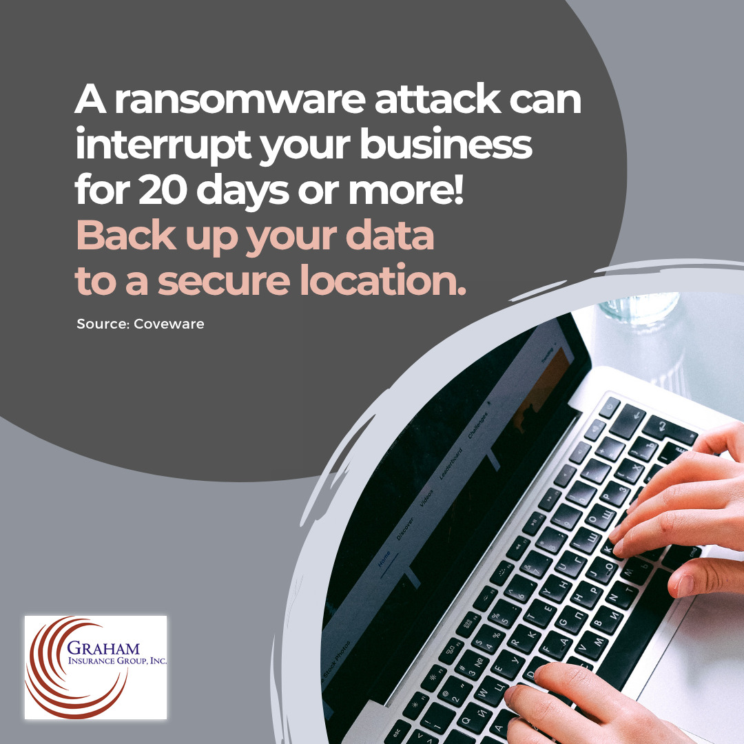 4insurance's tweet image. When's the last time you backed up your company's data?

#cybersecurity #tiptuesday

Contact us at 817-293-0388 or agency@graham-insurance.com

Visit our website at graham-insurance.com