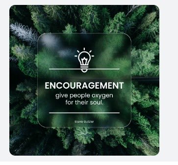 SteveGutzler's tweet image. Encouragement 🌟
Give people oxygen for their soul. 
#Leadership #Encouragement