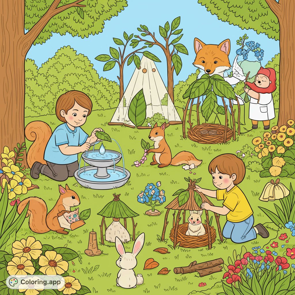 coloringdotapp's tweet image. Check out the colored take on Earth Day Nature Builders! What colors would you choose instead?

🎨 coloring.app/gallery/pages/…

#coloring #creativity #earthday #nature