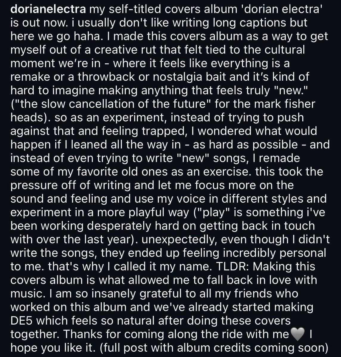 DORIANELECTRA's tweet photo. long caption but ‘dorian electra’ is out now 😁😁😁

listen to it here: https://t.co/QcsFjQosV0 https://t.co/zBn1cTLSKg