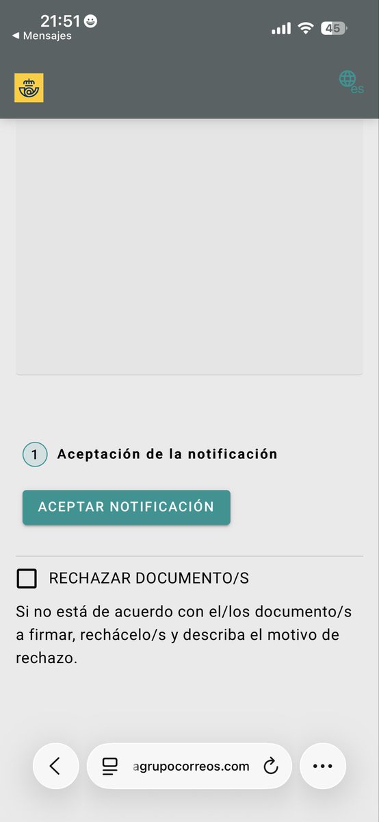 marta_adria's tweet photo. Ojo #FRAUDE tengo  pendiente la revisión del Gas y esta semana reservé día y hora. Hoy recibo este mensaje haciéndose pasar por Nedgia y pretenden que acepte condiciones. Me dirige a esta página con el logo de correos! Ir con cuidado y no aceptéis 

https://t.co/8gZIdGUeGT https://t.co/D9OOVVWrQw