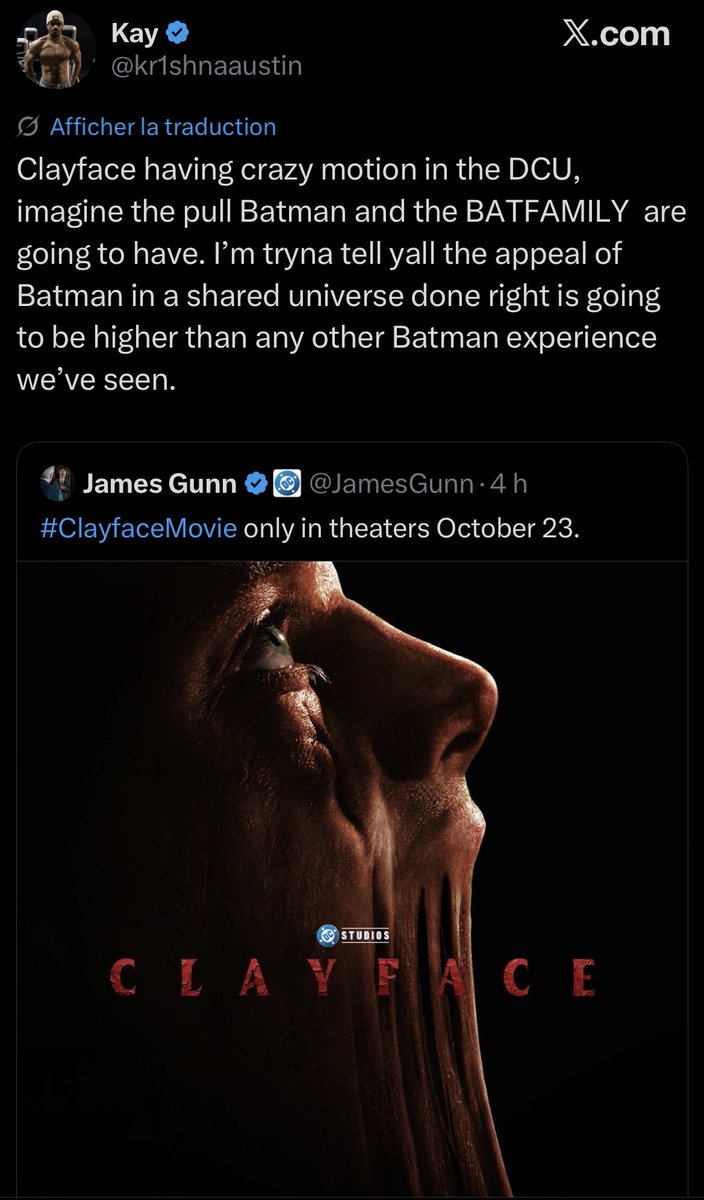 Gunn I just want one last wish, please take someone for your Batman who didn’t play on 1923 the tv show and that its last name don’t finishs with Sklenar for we absolute destroy Kay ☺️