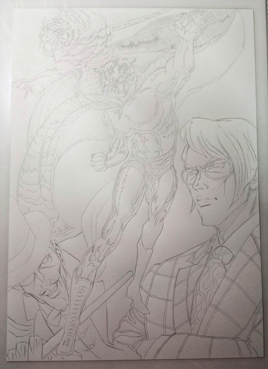 YouYoumieuxmie1's tweet image. #WIP
清書終わり。
首領様、口を閉じてる方が
強者感ある気がするんですが
どうでしょう?

首領様からするとタイガーは裏切り者で物語は終盤、自ら絶対倒すという場面です。