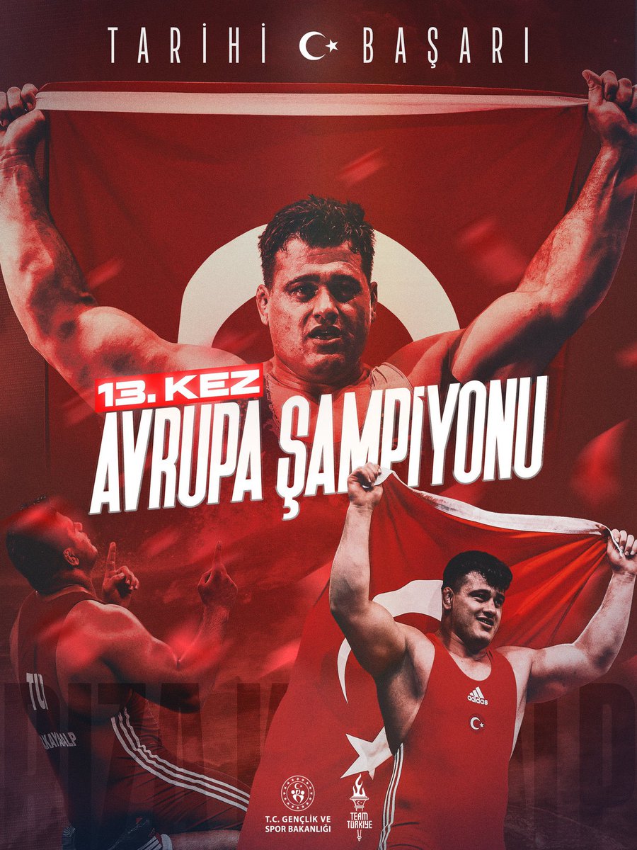 ramazan_uzunoz's tweet image. #Arnavutluk’un #Tiran kentinde gerçekleştirilen 2026 Avrupa #Güreş Şampiyonası’nda grekoromen stil 130 kg finalinde #Macaristan’dan #DariusAtillaVitek’i 7-1’lik skorla mağlup ederek 13’üncü Avrupa şampiyonluğunu kazanan millî güreşçimiz #RızaKAYAALP’i tebrik ediyorum.

🤼🥇🏆🇹🇷👏