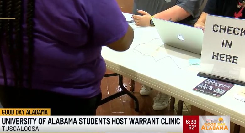 #HelpIsHere -  University of Alabama students help people with outstanding warrants for those with non-violent offenses in the Tuscaloosa area. 🙌🙌🙌 #ALPolitics. Engage with us at facebook.com/PewsToThePolls
