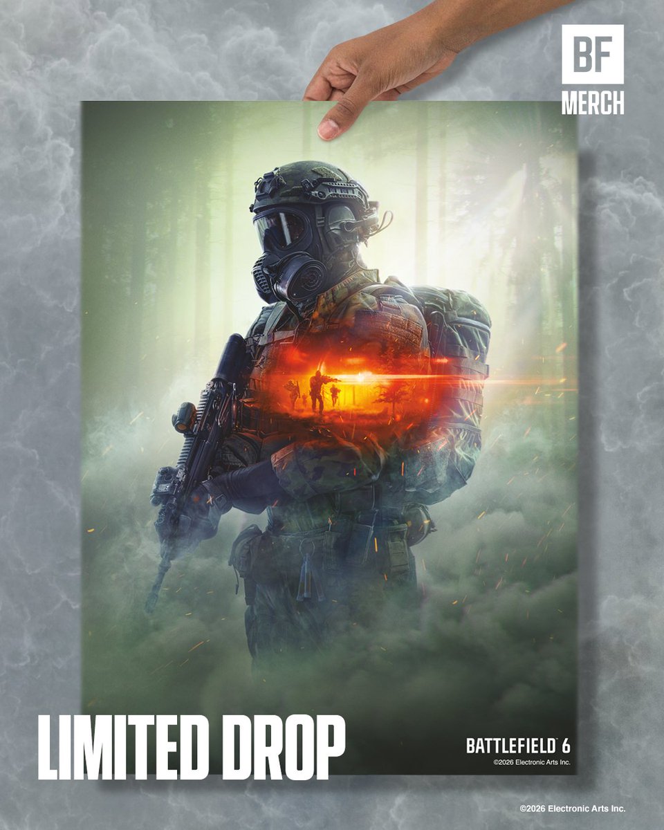 BF_Merch's tweet photo. Grab the Season 2 poster and deskmat to fully immerse your setup in the heat of battle. Limited supply available.

🛒 https://t.co/4P83yXDjNf

#BattlefieldMerch 💥 https://t.co/bIU3PmLKYG
