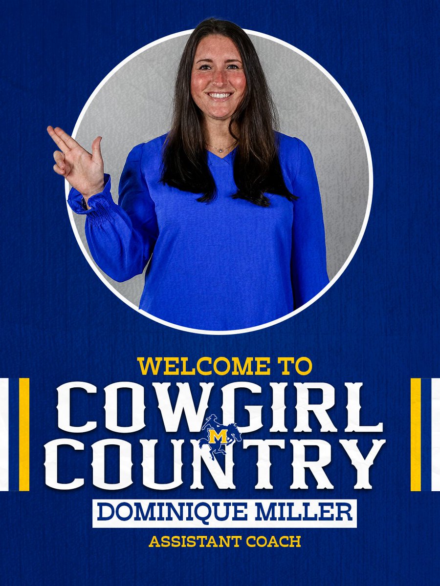 McNeeseWBB's tweet photo. Filling in the puzzle 🧩 

Welcome Coach Miller to Lake Charles 🤠

#GeauxPokes https://t.co/iEt0X3wTLX