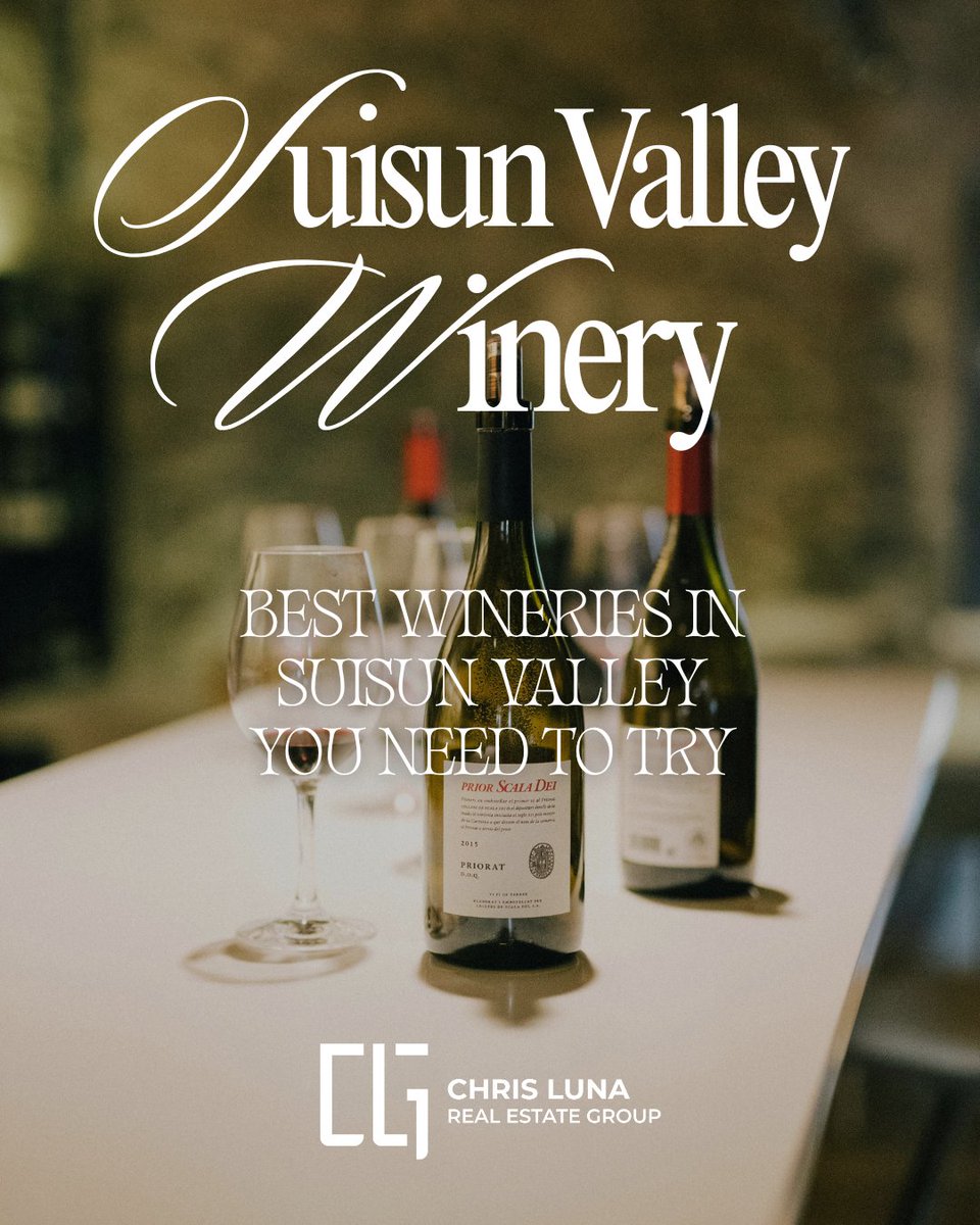 AgentChrisLuna's tweet photo. Skip the Napa crowds and head to Suisun Valley! 🍷✨

From the polished vibes at Caymus-Suisun and golden hour at BackRoad Vines to the intimate charm of Vezer Family and Tolenas Winery, this is the East Bay’s best-kept secret for weekend escapes. https://t.co/UtF2T7iQtH