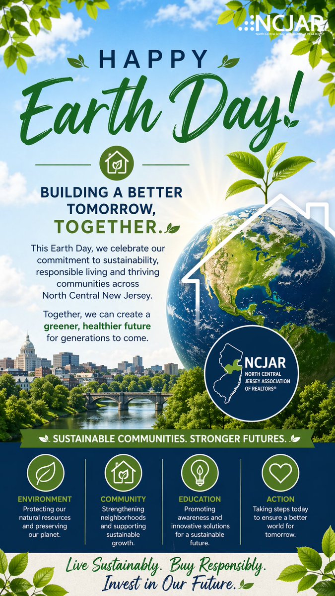 🌎Homes shape communities—and our future.
This Earth Day, let’s build greener, stronger neighborhoods together. 💚🏡
REALTORS® Residential Sustainability Report monkeylink.co/a25ae3
#EarthDay #SustainableLiving #NCJAR #CommunityMatters #RealtorsCare