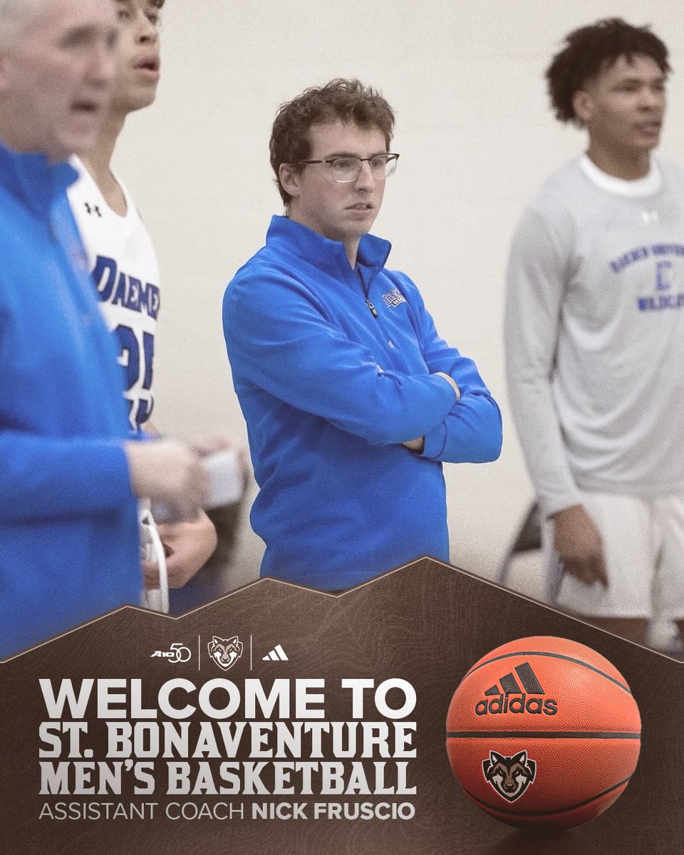 BonniesMBB's tweet photo. St. Bonaventure men’s basketball welcomes four new staff members 🐺🏀

“We have assembled a staff who love basketball, love teaching and are great role models for the young men on our team,” head coach Mike MacDonald said. https://t.co/azQ3fgXsbu