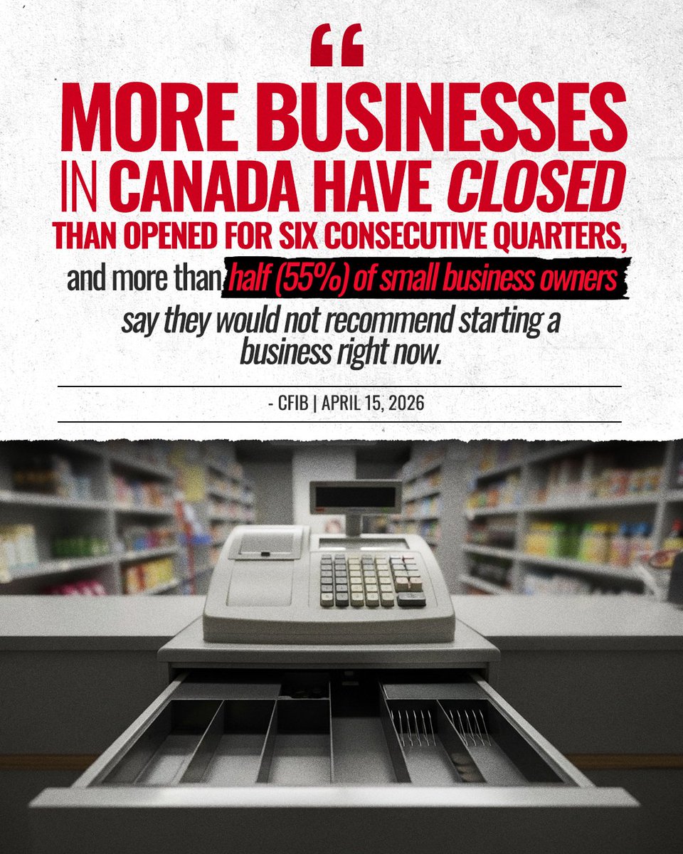 Small businesses are vital to Long Range Mountains, bringing energy and community to our streets. After years of Liberal mismanagement, the CFIB warns Canada’s economic foundation is crumbling. 

Only Conservatives will cut taxes and red tape so small businesses can grow.