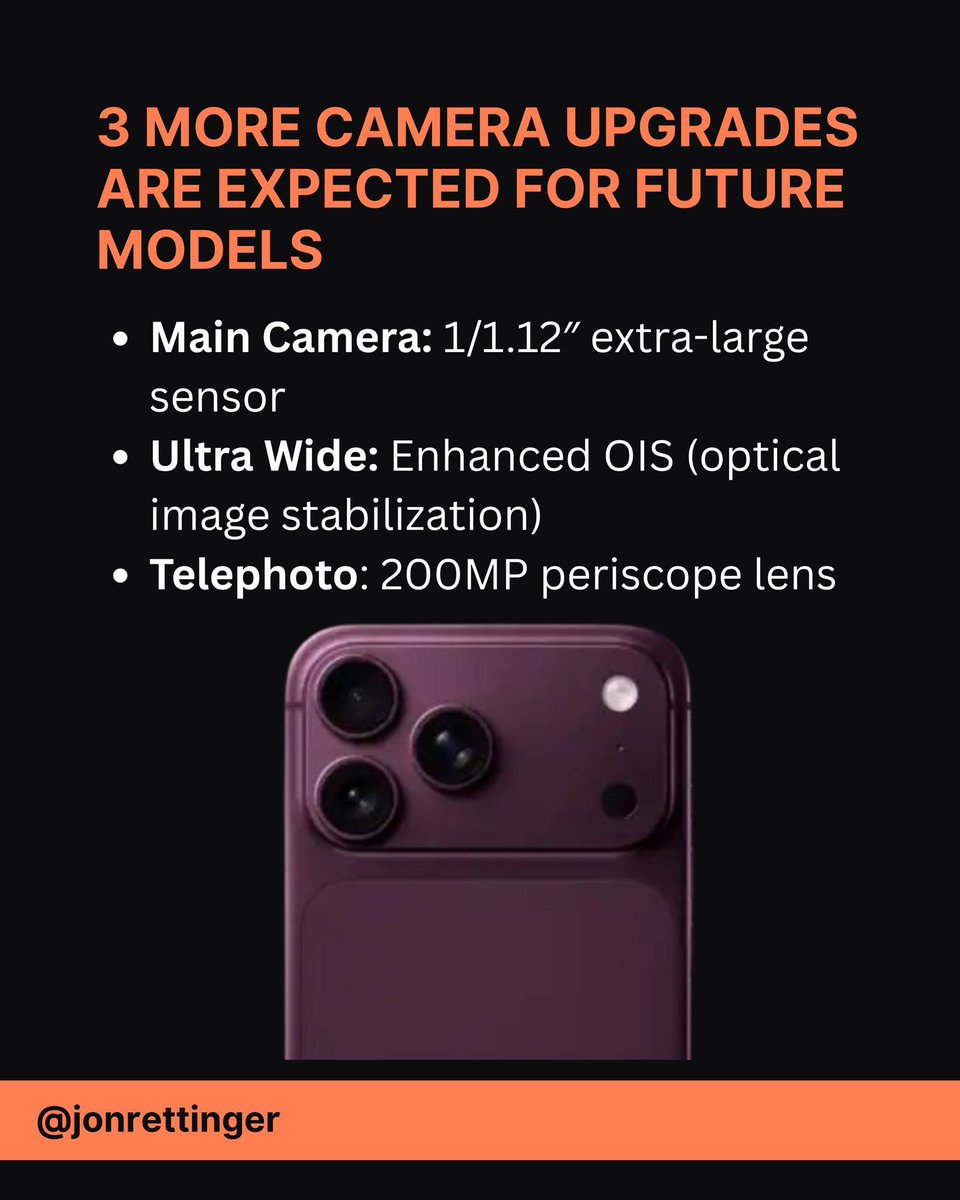Jon4Lakers's tweet image. Leak says iPhone 18 Pro could get variable aperture.  I’m just hoping this comes with some pro camera features. 

#iphonephotography #appleleaks #iphone18pro #iphonecamera #technews