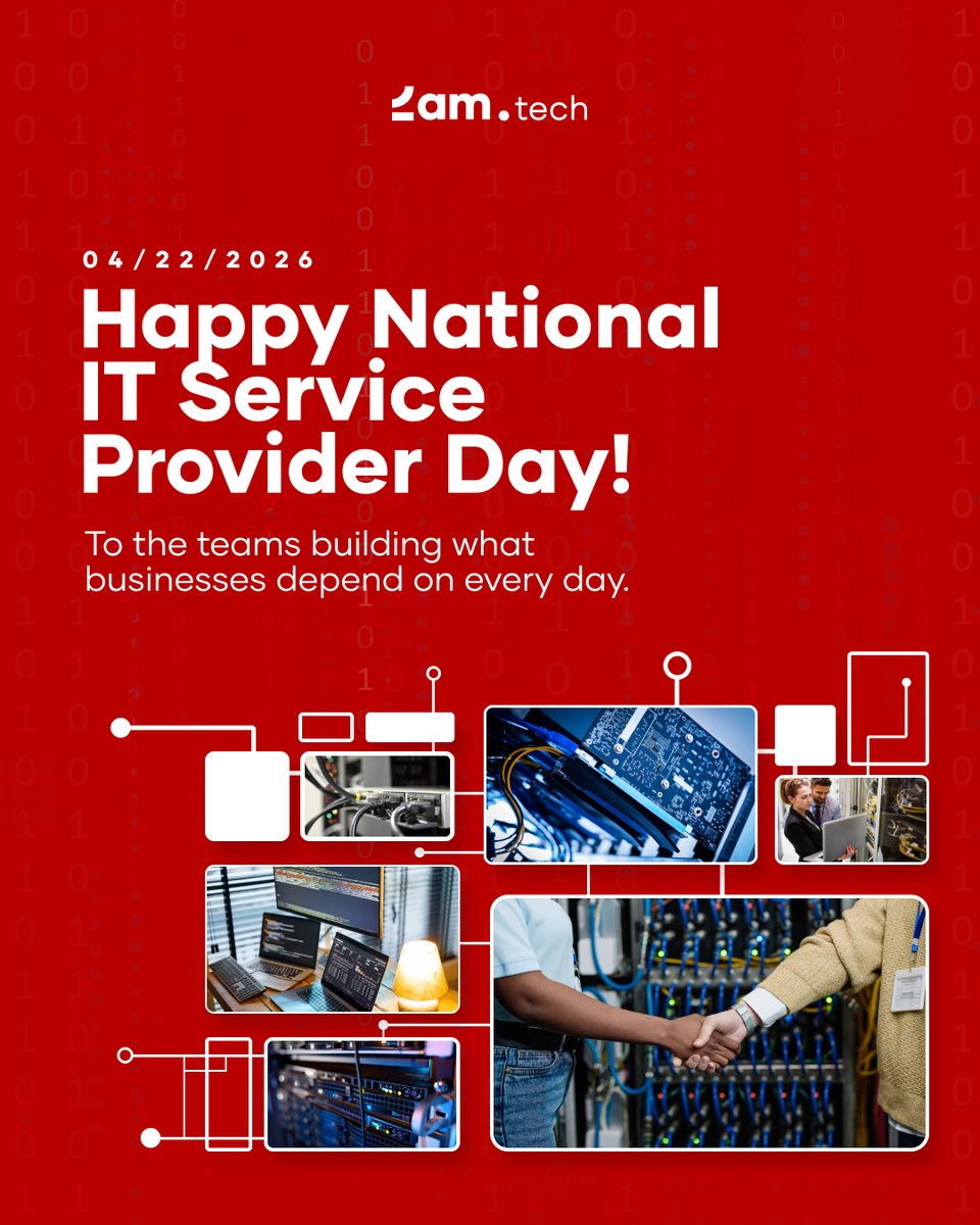 2amtech's tweet photo. 🔴On National IT Service Provider Day, we recognize the people behind it all.

At https://t.co/o2q3W4qFgM, across teams and industries, we build systems businesses rely on every day.

👉If you’re building something that can’t afford to fail, let’s talk:  https://t.co/Eel2ZYJeal https://t.co/tzOEYOuciA