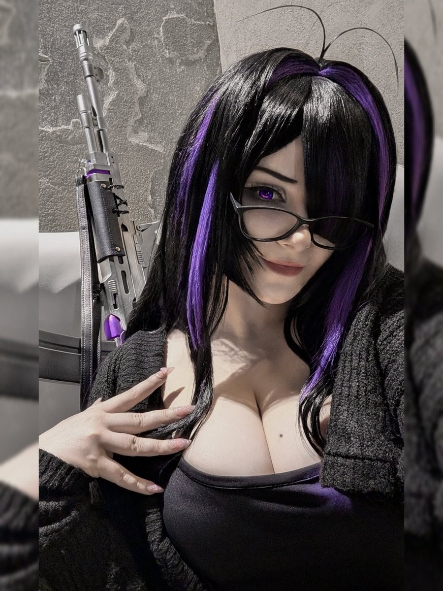 SamaCaffeine's tweet photo. First look at my Label 😔✊🏻💜 

#nikke #labelcosplay #nikkelabel #nikkegodessofvictory #cosplay https://t.co/AbObB9REEz