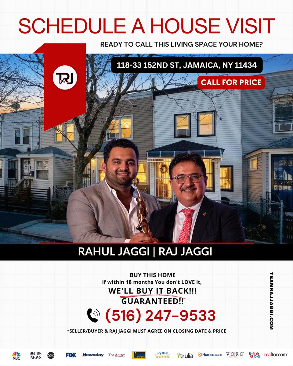 teamrajjaggi's tweet image. Stop Renting. Start Owning. 🗝️
A beautiful 2-bed, 2-bath home in Jamaica, Queens for under $500K. Don't miss this "Queens Gem."

#Queens #RealEstate #NYC #FirstTimeHomeBuyer