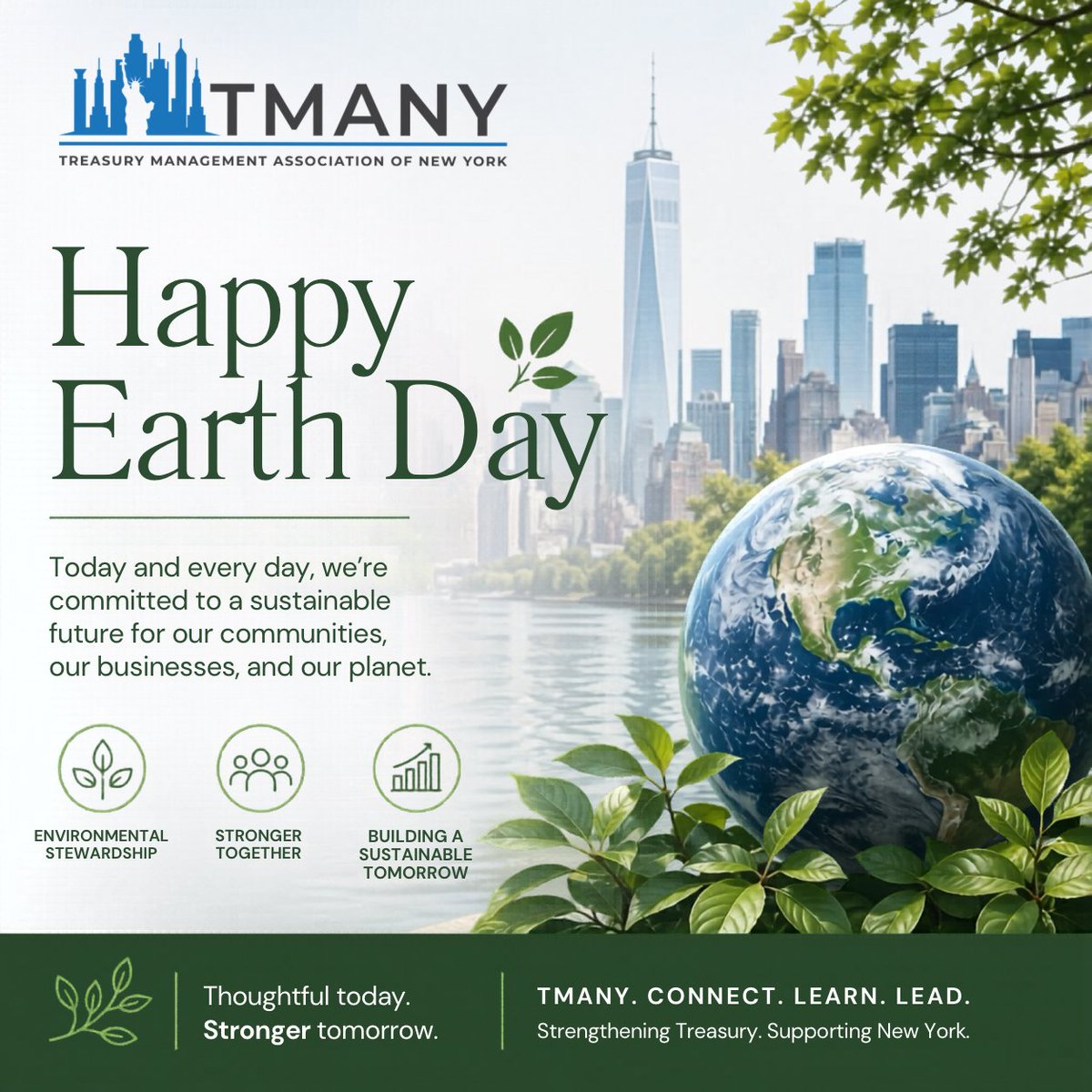 This Earth Day, TMANY reaffirms our commitment to supporting initiatives that reduce environmental impact, promote responsible resource management &amp; contribute to a healthier future for our communities.

Caring for our planet is not just good practice—it’s good leadership. 🌍