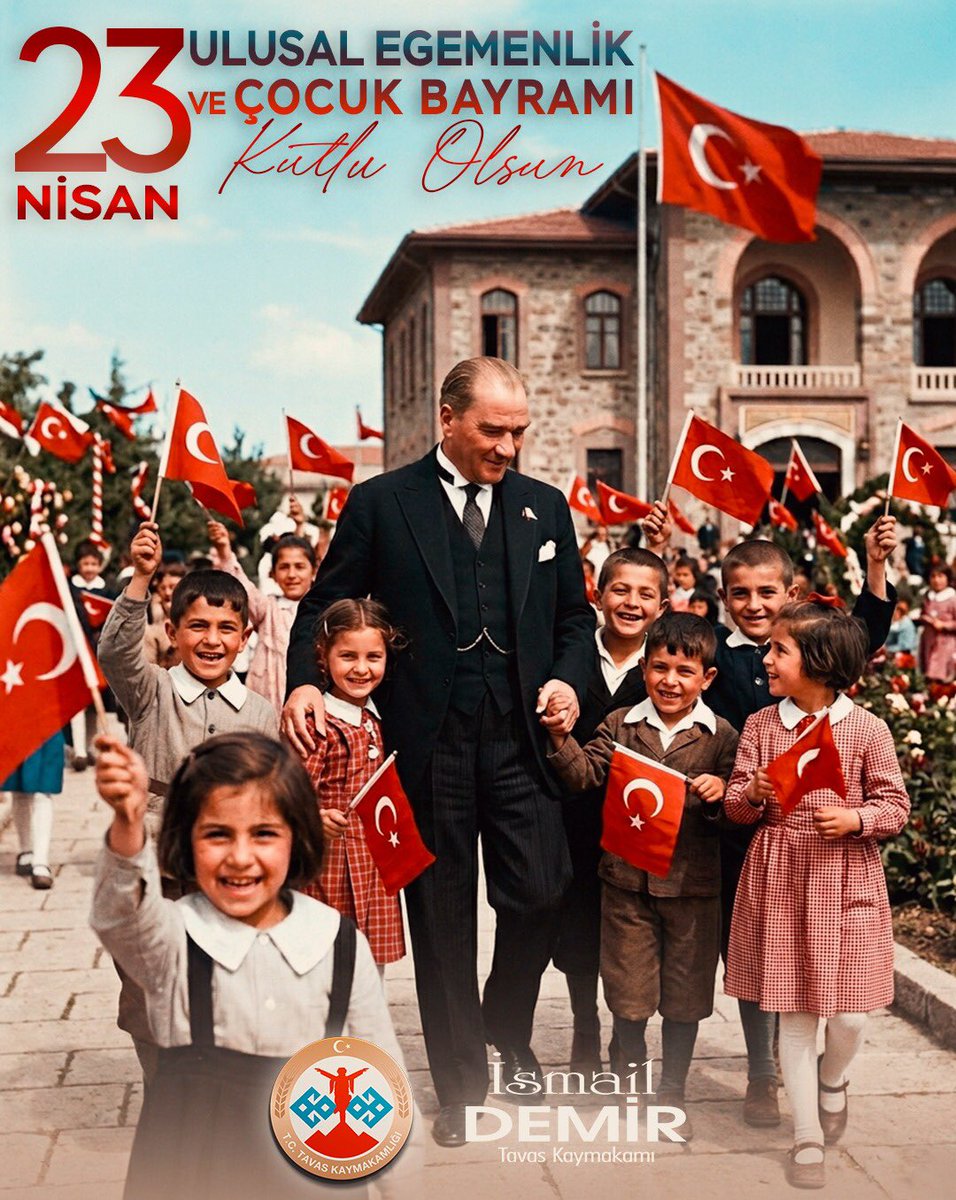 tavasmakam's tweet photo. Kaymakamımız Sayın İsmail DEMİR'in “23 Nisan Ulusal Egemenlik ve Çocuk Bayramı” Kutlama Mesajı

https://t.co/EvRyV5GhWE https://t.co/2WcfbMUFlt